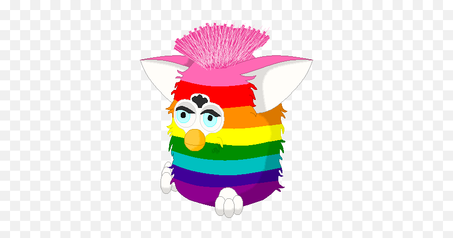 A Pride Furby For Month - Cartoon Png,Furby Png