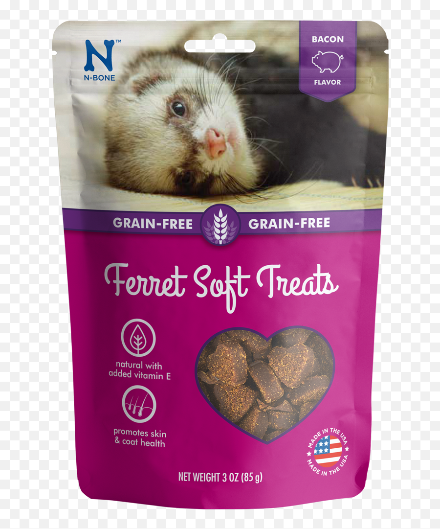 N - Bone Ferret Soft Treats In Bacon Npicpet Ferret Vitamins Png,Ferret Png
