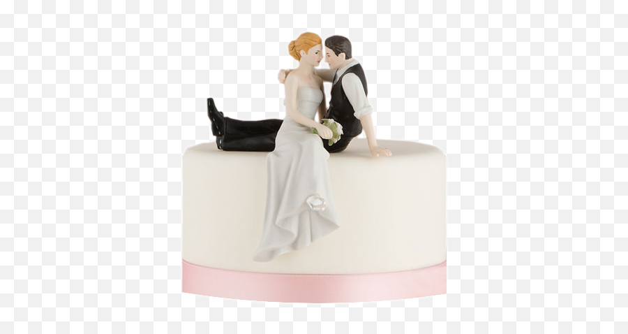 Download Wedding Cake Topper Png - Look Of Love Bride And Figurine Assise Mariage,Bride And Groom Png