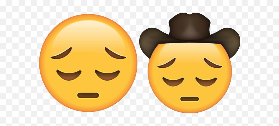 Download 20 Sad Face Emoji - Sad Cowboy Emoji Png,Sad Face Emoji Png