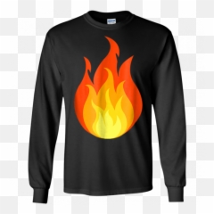 Fire Emoji Flame Hot Halloween Costume - Maxwell Said And There Was Light Shirt png