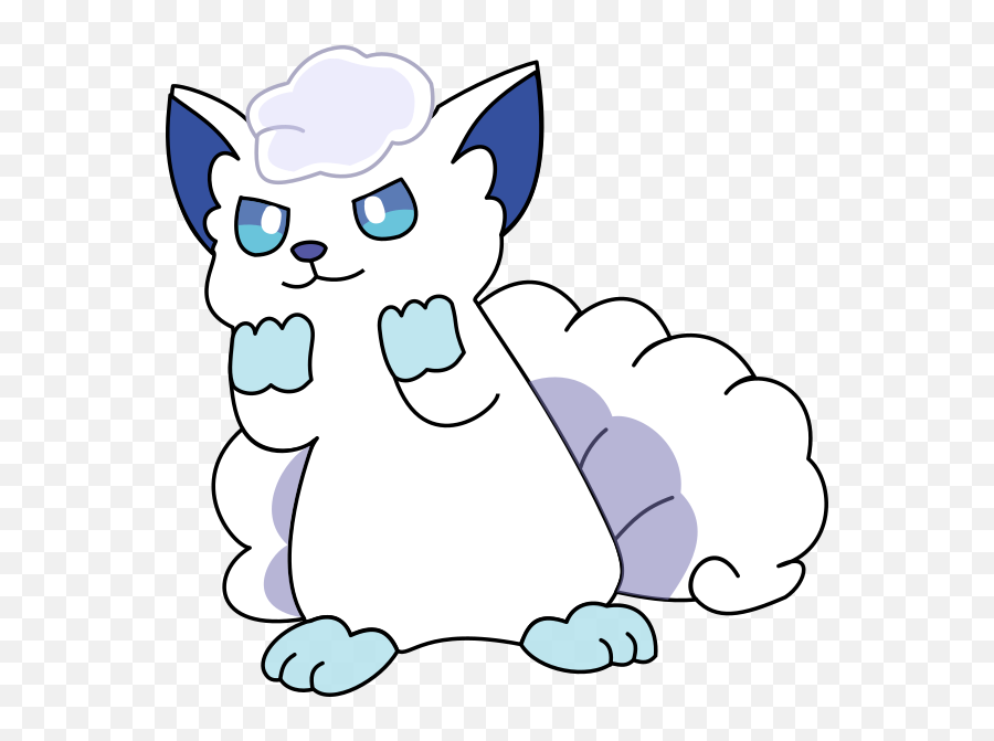 Alolan Vulpix Clip Art - Cartoon Png,Vulpix Png