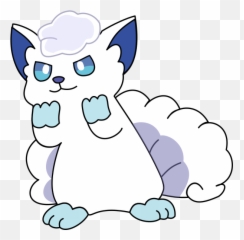 Alolan Vulpix Clip Art - Cartoon Png,Vulpix Png