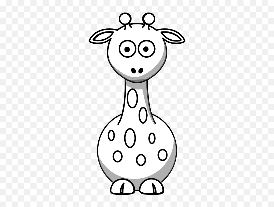 Download Free Png Cute Lion Clipart Black And White - Black And White Giraffe Clipart,Lion Clipart Png