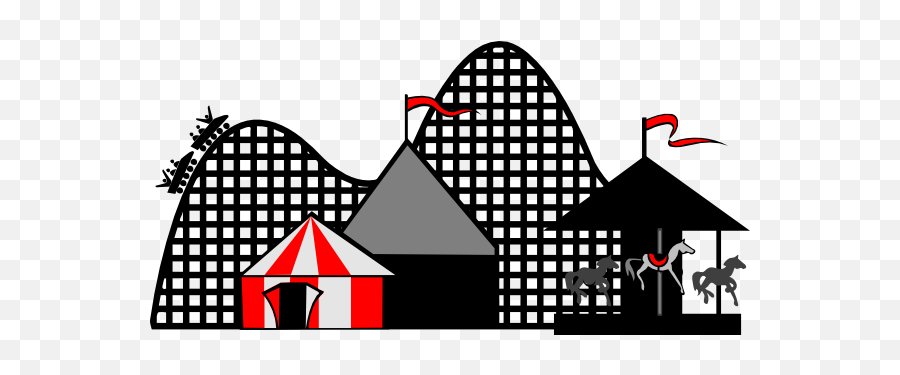 Roller Coaster Png Transparent Images - Cartoon Roller Coaster Png,Rollercoaster Png