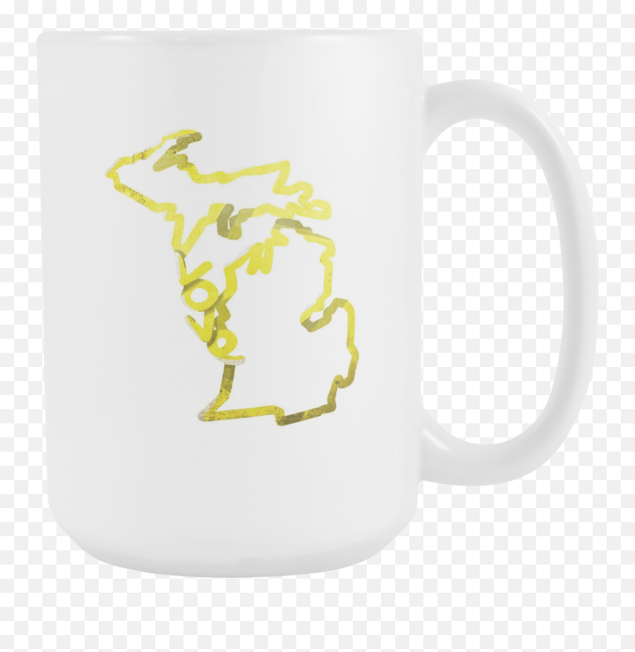 Download Hd Love Michigan State Flag - Mug Png,Michigan Outline Png