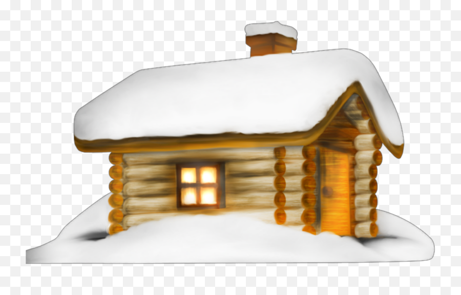 Winter House With Snow Png Clipart - Merry Christmas From Our Company,Christmas Snow Png