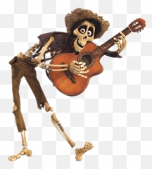 Playing The Guitar Transparent Png - Hector Playing Guitar Coco,Coco Movie Png