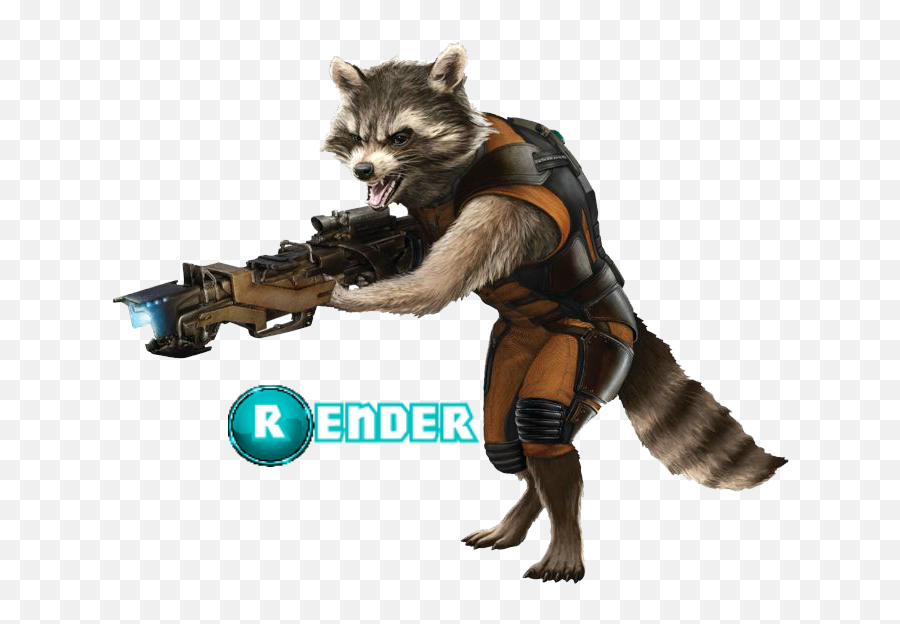 Rocket Raccoon Gotg Psd Official Psds - Rocket Raccoon Png,Raccoon Transparent