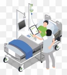 Image Transparent Library Healthcare Unify Suddenly - Patient In Hospital Bed Png,Bed Png