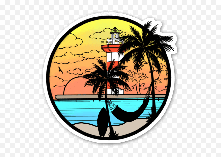 Hilton Head Island Sc Lighthouse - Stickerapp Hilton Head Sc Lighthouse Sticker Png,Lighthouse Transparent Background