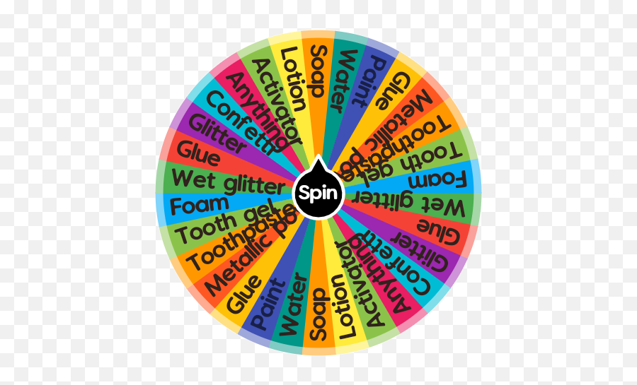Mystery Wheel Of Slime Spin The App - Dot Png,Glitter Confetti Png