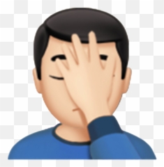 Facepalm Boy Png Image Mart - Man Face Palm Emoji,Boy Emoji Png