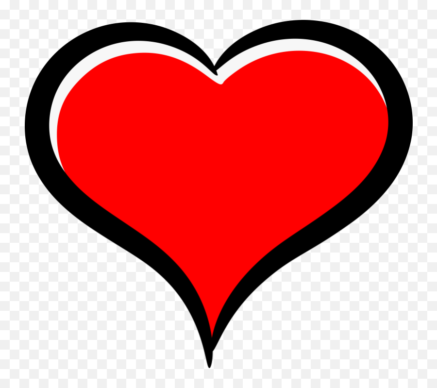 Heart Love Clipart Red Transparent - Red Heart Cartoon Png,Heart Cartoon Png