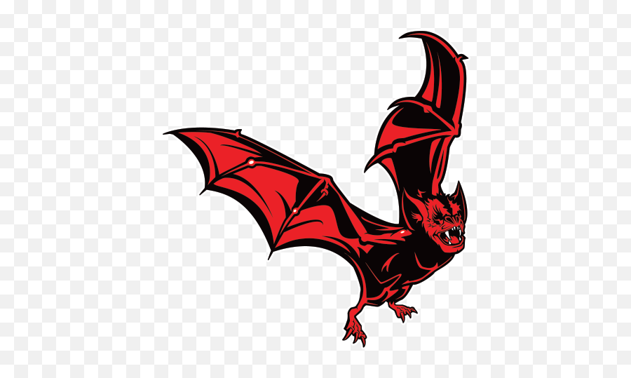 Bat Clipart Red - Red Bat Transparent Png,Bat Wing Png
