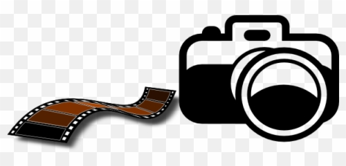 Camera And Film Strip Clip Art - vector clip Clipart With png