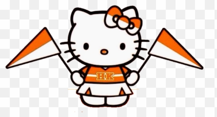 Transparent Determination Clipart - Coloring Hello Kitty Kitty Dibujo Para Colorear Png,Kuromi Transparent