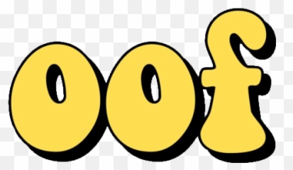 Oof Text Words Sticker - Dot Png,Oof Transparent