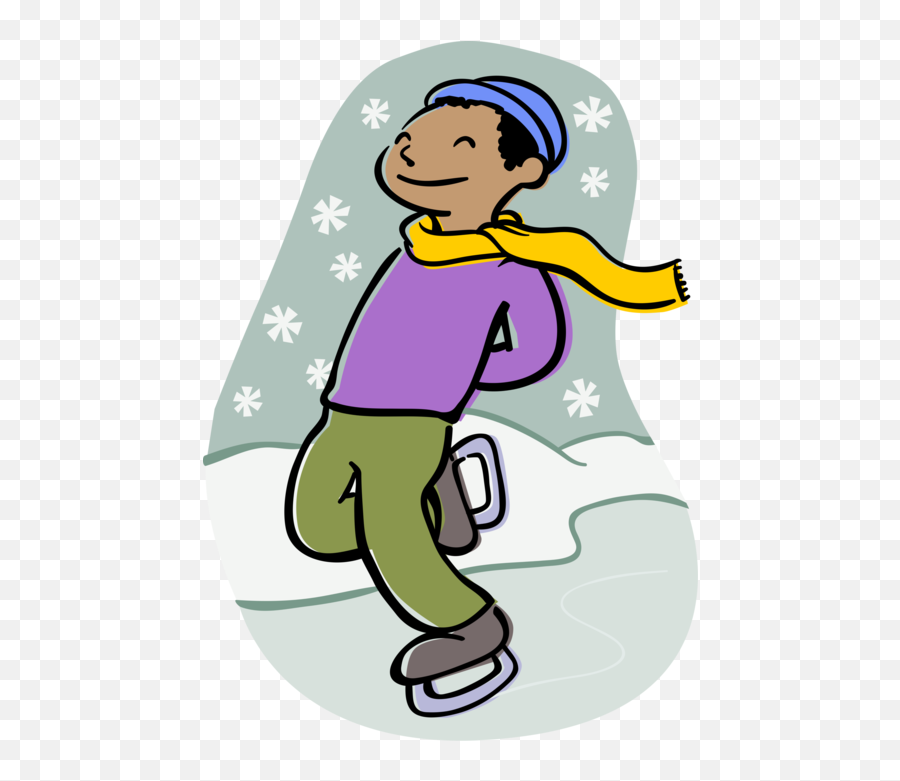 Ice Skater Png - Vector Illustration Of Ice Skater Skating For Running,Skater Png