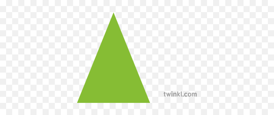 Isoceles Triangle Green Illustration - Twinkl Green Isosceles Triangle Png,Green Line Png