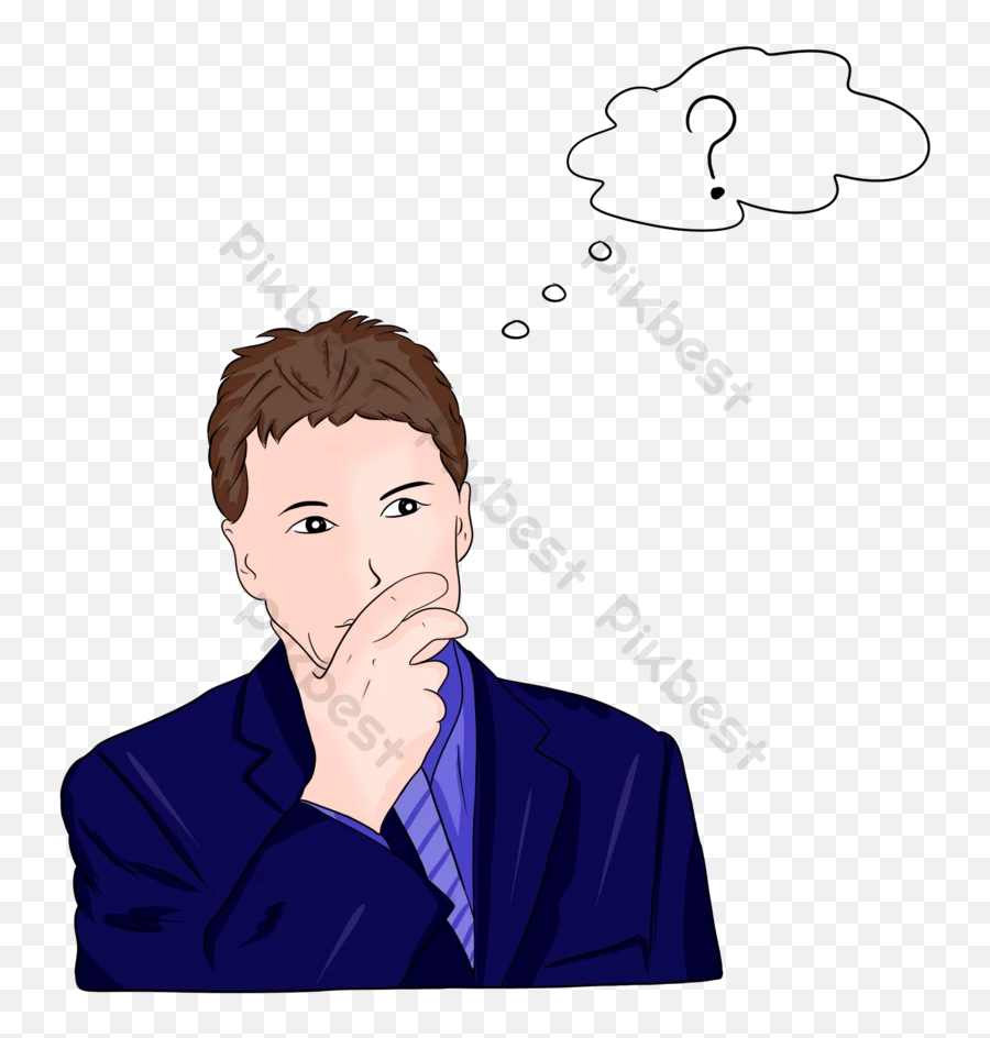Thinking Person Picture Png Images Psd Free Download - Pikbest Worry,Think Icon Man Standing With