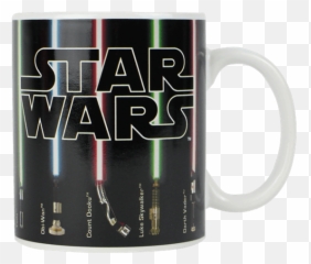 Star Wars - Lightsaber Display Heat Change Mug Coffee Cup Png,Lightsaber Png