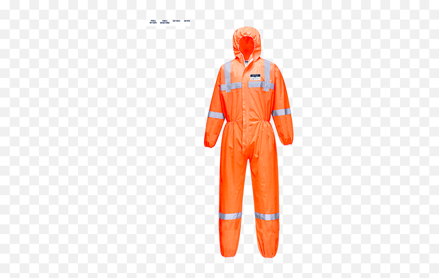 Portwest Vistex Sms Coverall Type 56 - Workwear Clothing Trajes De Bioseguridad Naranja Png,Overalls Png