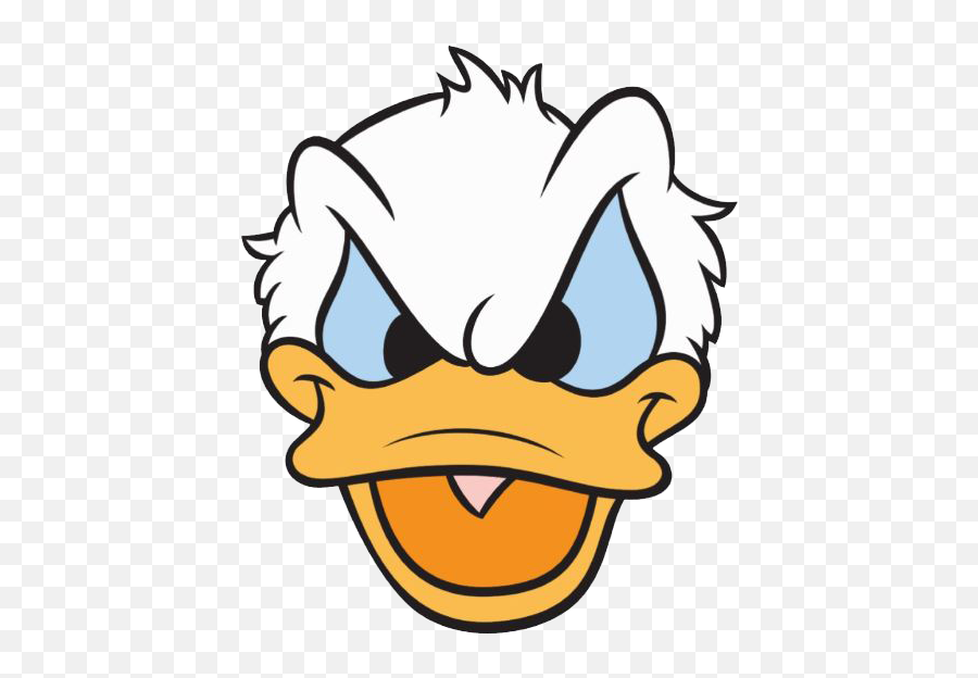 Download Free Png Angry Duck Cliparts - Donald Duck Face Png,Shrek Head Png