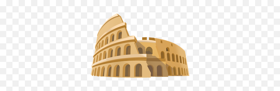 Roman Colosseum By Diagramai - Arch Png,Colosseum Png