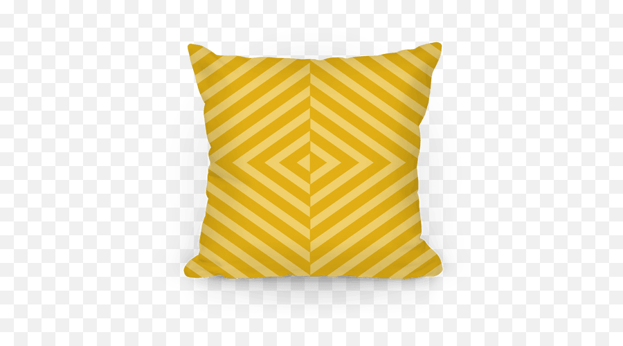 Yellow Diagonal Stripe Pattern Throw Pillow Lookhuman - Cushion Png,Diagonal Stripes Png