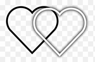 Free White Heart Png Transparent - Outline