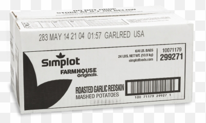 Redskin Garlic Mashed Potatoes Simplot Foods 10071179299271 - Product Label png
