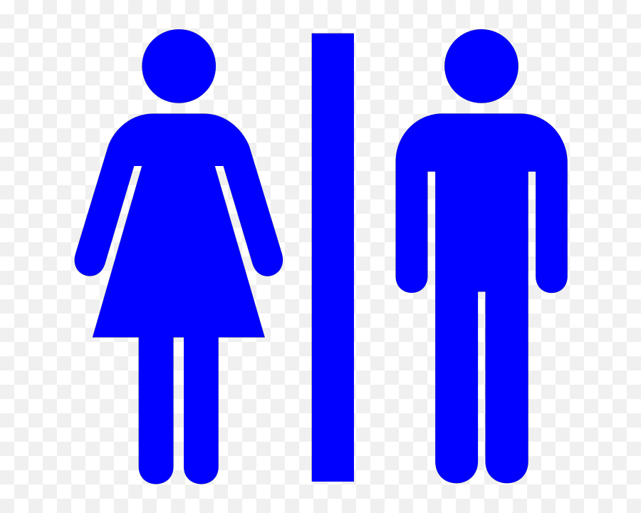 Dark Blue Restroom Png Svg Clip Art For Web - Download Clip Man And Women Bathroom Sign,Emma Watson Folder Icon