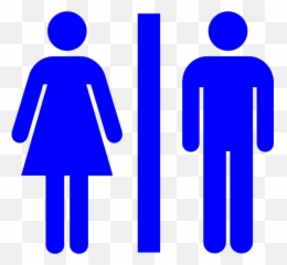 Dark Blue Restroom Png Svg Clip Art For Web - Download Man And Women Bathroom Sign