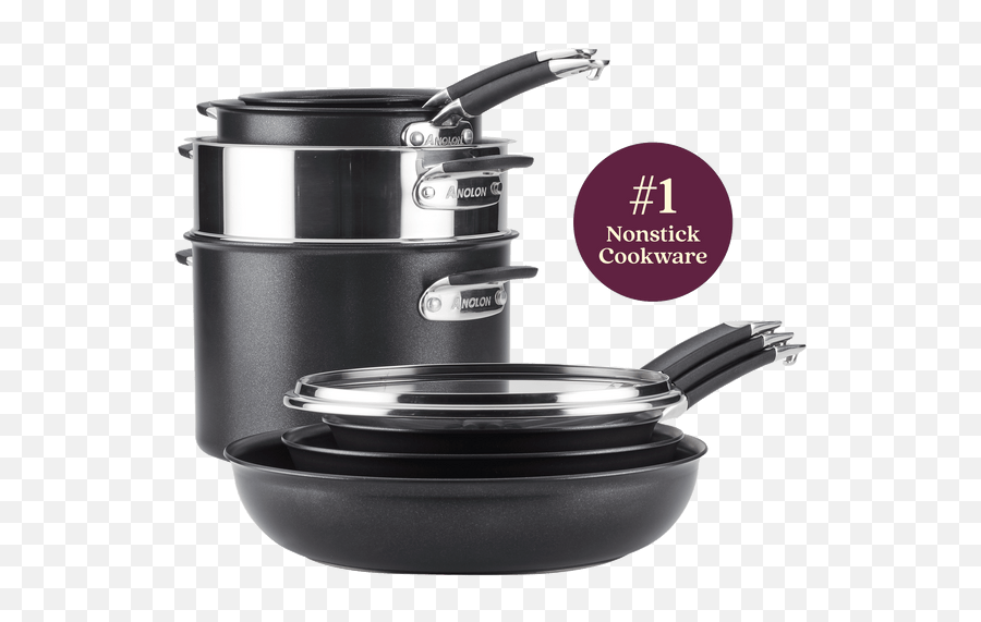 10 - Piece Cookware Set Anolon Png,Two Infinity Stack Icon
