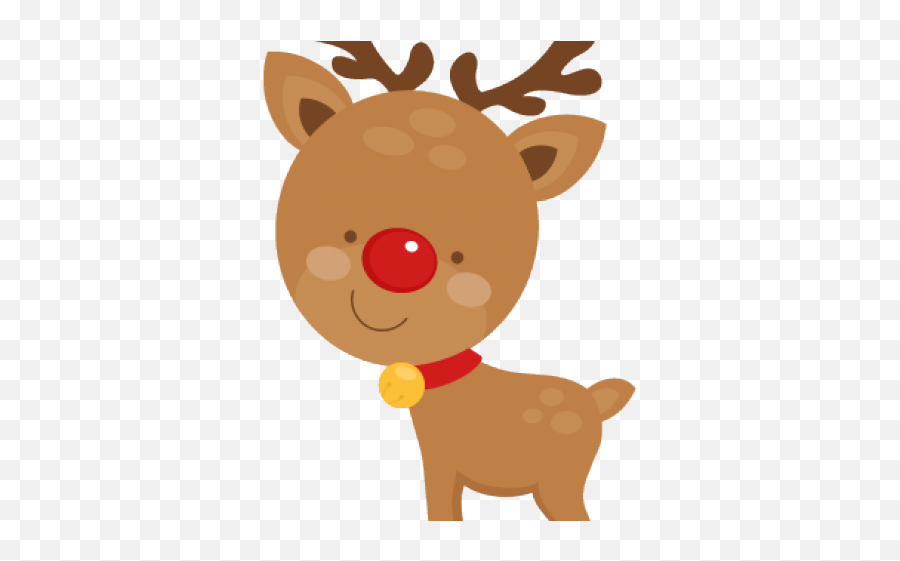Transparent Reindeer Clipart - Cute Reindeer Christmas Png,Reindeer Clipart Png