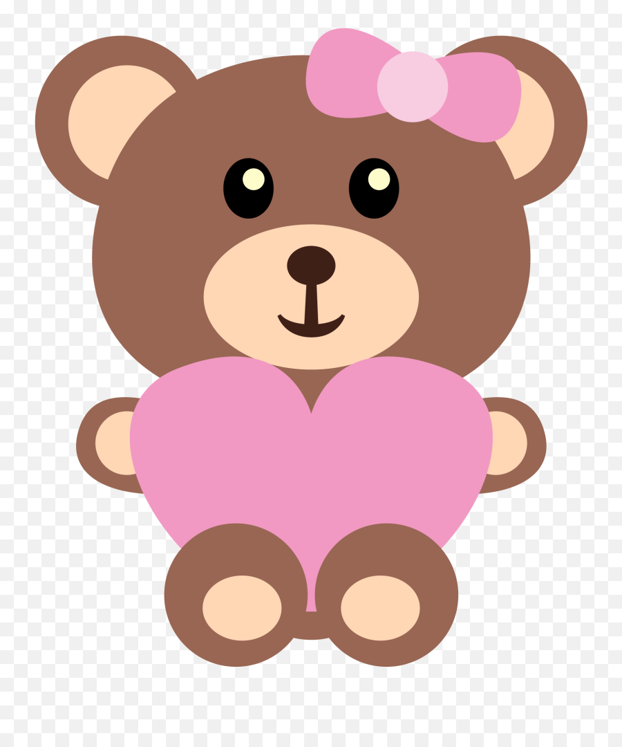 Childrens Toy - Baby Girl Teddy Bear Vector Png,Teddy Bear Clipart Png