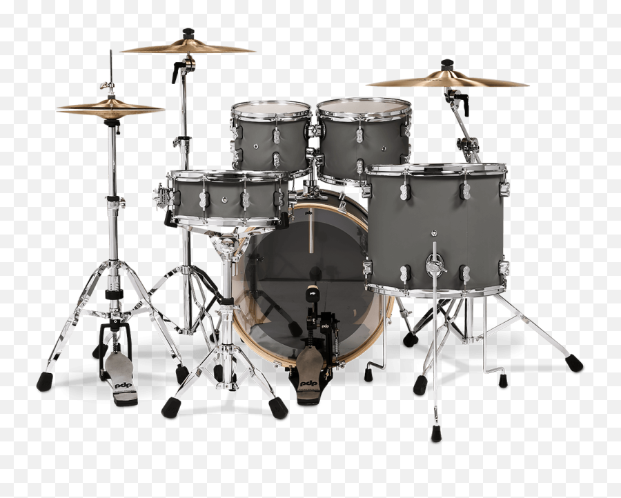 Dw Pdp Concept Maple 5 - Pc Drum Kit With Hardware Satin Pewter Pdp Concept Maple Cm5 Satin Pewter Png,Pearl Icon Rack Clamps