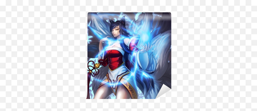 Wall Mural Ahri - League Of Legends Pixersus Lol Game Girl Png,Arcade Ahri Icon