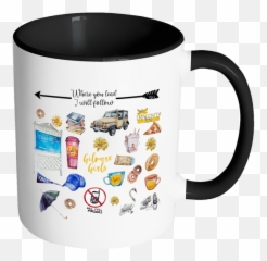 Gilmore Girls Icons Color Accent Coffee Mug Your Choice - png