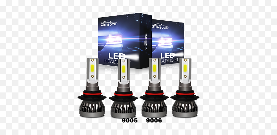 4x 9005 9006 For Chrysler Sebring 1995 - 2010 White Led Headlights Light Bulb Kits Ebay Led Headlight Png,Corvette Rebuilding An Icon