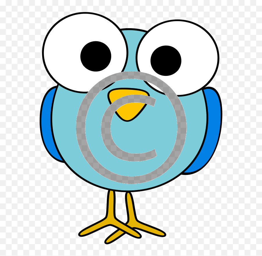 Googly Eyed Bird Blue Png Eyes