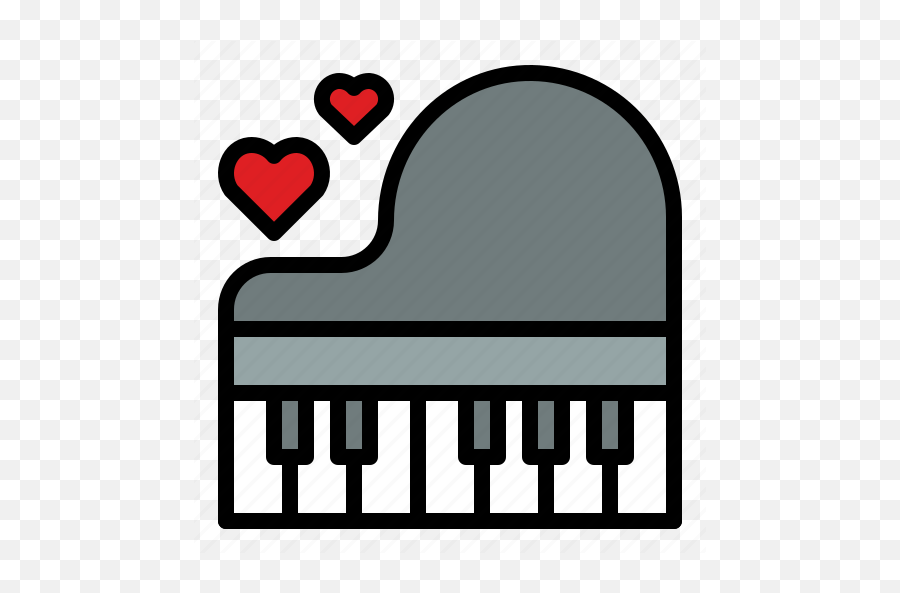 Keyboard Music Instrument Piano Romantic Wedding Icon - Horizontal Png,Music Icon Keyboard