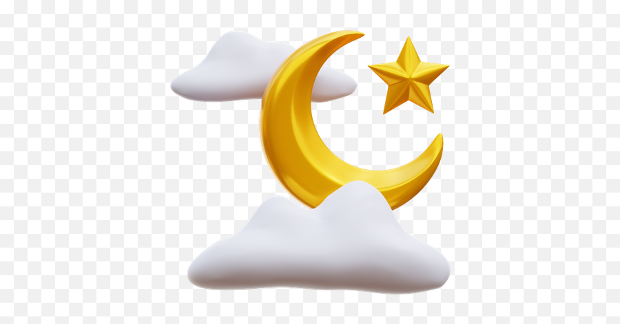 Crescent Moon Icon - Download In Line Style Happy Png,Android Yellow Star Icon