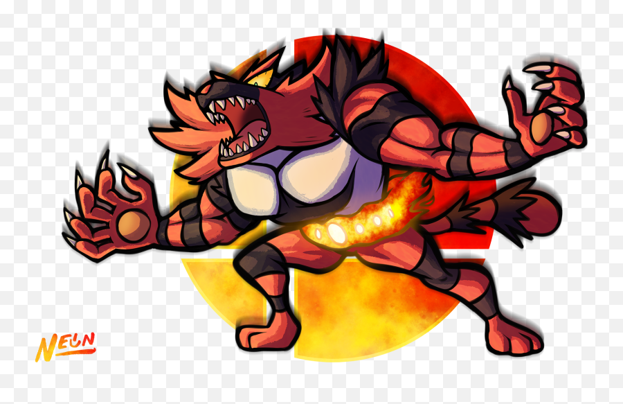 Incineroar - Cartoon Png,Incineroar Png