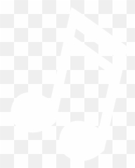 White Clipart Music Notes - Vector png