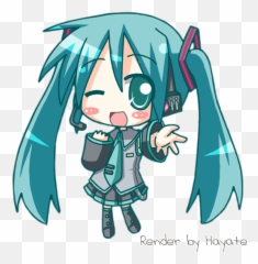 Hatsune Miku Chibi - Hatsune Miku Chibi Transparent Background Png,Hatsune Miku Png