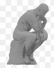 The Thinker - Statue Png,The Thinker Png