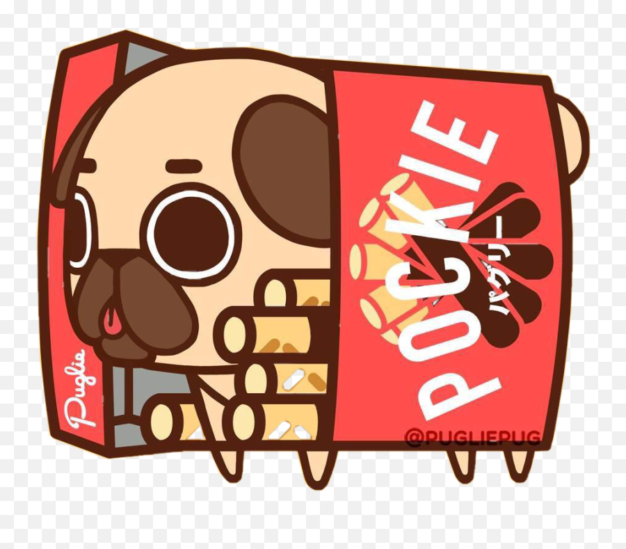 Stickers - Puglie Pug Png,Pocky Png