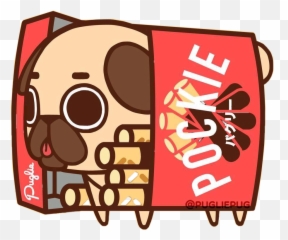 Stickers - Puglie Pug Png,Pocky Png